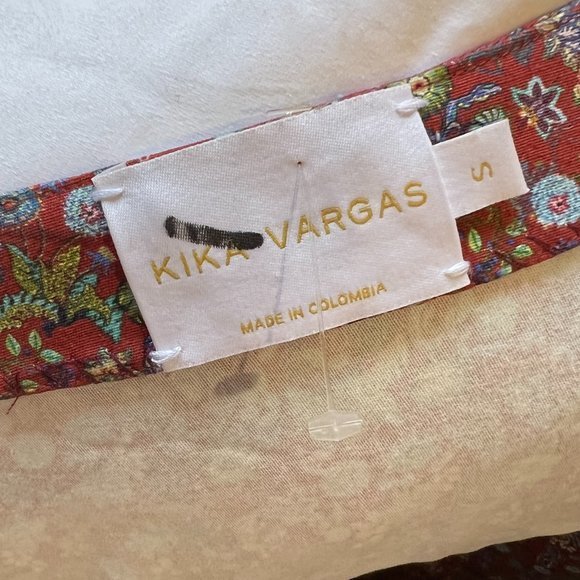 Kika Vargas Floral Mini Dress with Black Collar - Picture 7 of 8